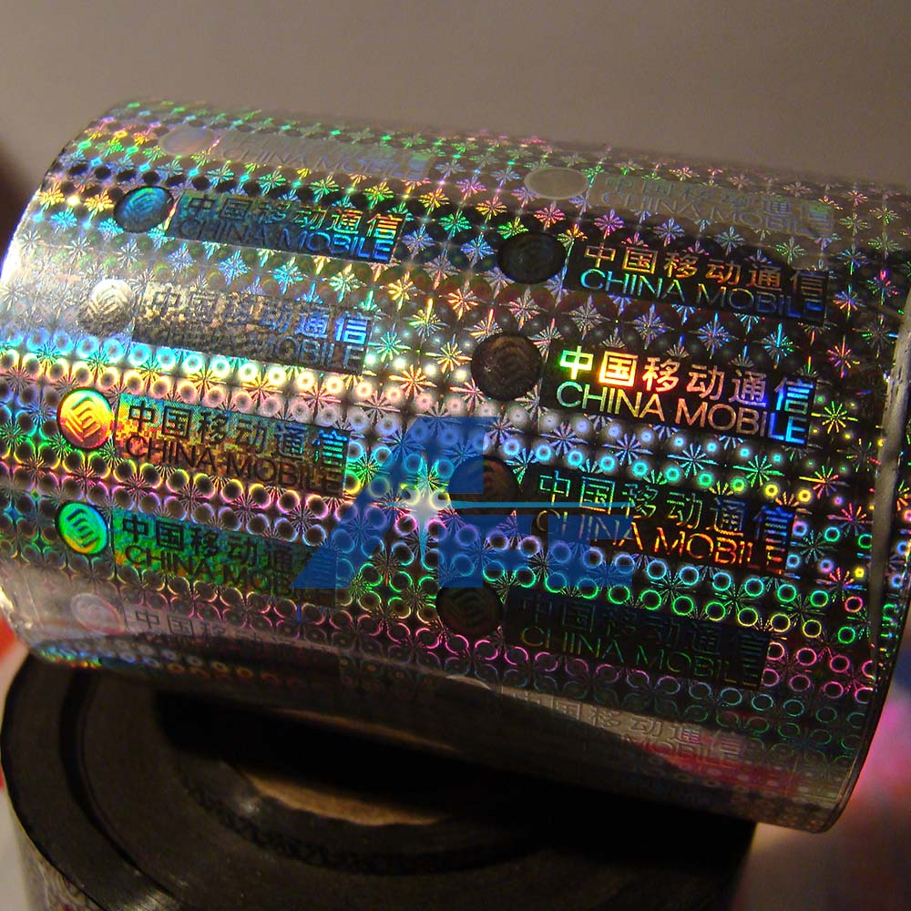 holographic scratch off label