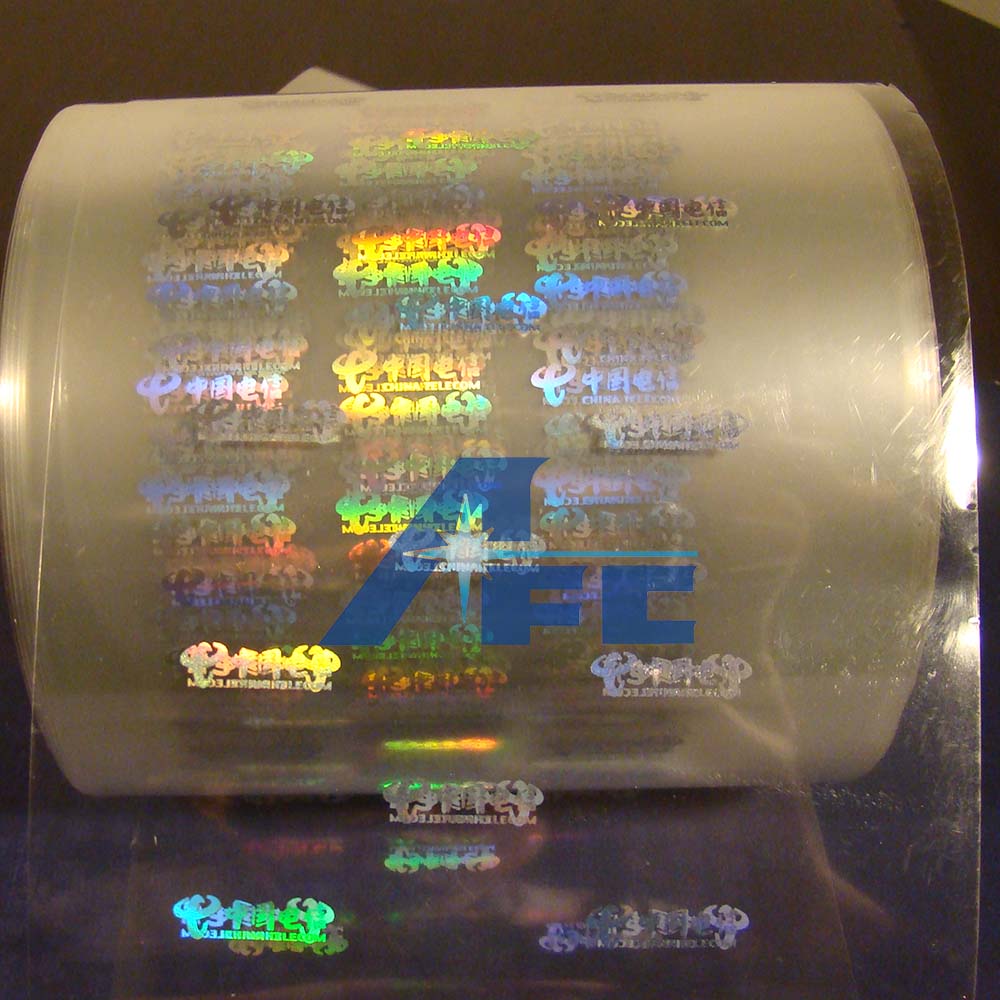 holographic scratch off label
